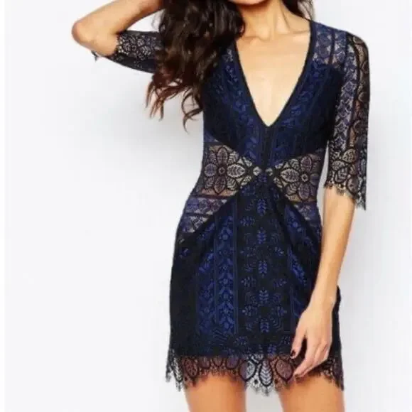 for love and lemons lyla mini dress For Love & Lemons Lyla Cocktail Dress Silver